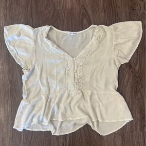 Eyeshadow Cream Peplum Top